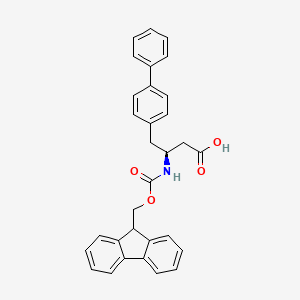 (S)-3-((((9H-Fluoren-9-yl)methoxy)carbonyl)amino)-4-([1,1'-biphenyl]-4-yl)butanoic acid