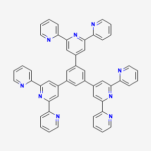 molecular formula C51H33N9 B8245763 1,3,5-Tri([2,2':6',2''-terpyridin]-4'-yl)benzene CAS No. 142030-40-8