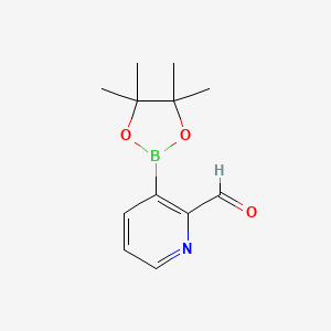 3-(4,4,5,5-Tetramethyl-1,3,2-dioxaborolan-2-yl)picolinaldehyde