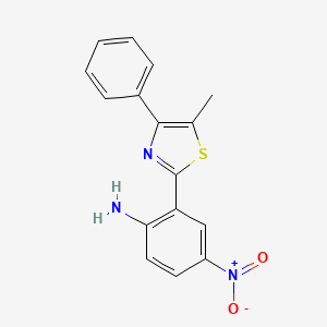 2-(2-Amino-5-nitrophenyl)-5-methyl-4-phenylthiazole