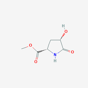 molecular formula C6H9NO4 B8245926 methyl (2S,4S)-4-hydroxy-5-oxopyrrolidine-2-carboxylate 