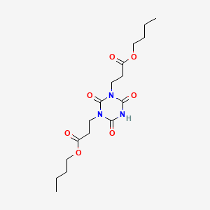 molecular formula C17H27N3O7 B8245935 1,3,5-Triazine-1,3(2H,4H)-dipropanoic acid, dihydro-2,4,6-trioxo-, 1,3-dibutyl ester 
