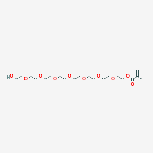 molecular formula C20H38O10 B8245951 23-Hydroxy-3,6,9,12,15,18,21-heptaoxatricosyl methacrylate 