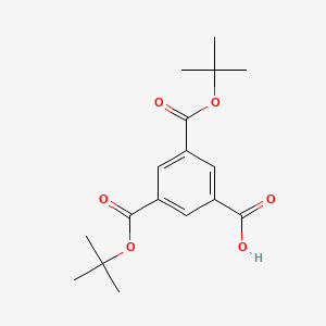 molecular formula C17H22O6 B8245959 3,5-双（叔丁氧羰基）苯甲酸 
