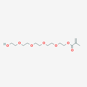molecular formula C14H26O7 B8245966 14-Hydroxy-3,6,9,12-tetraoxatetradecyl methacrylate 