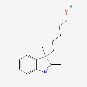 molecular formula C15H21NO B8246014 5-(2,3-Dimethyl-3h-indol-3-yl)pentan-1-ol 