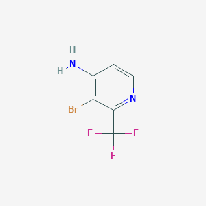 molecular formula C6H4BrF3N2 B8246026 3-Bromo-2-(trifluoromethyl)pyridin-4-amine 