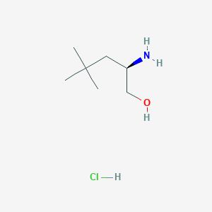 molecular formula C7H18ClNO B8246034 (R)-2-Amino-4,4-dimethylpentan-1-ol hydrochloride 