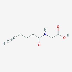molecular formula C8H11NO3 B8246134 2-(Hex-5-ynamido)acetic acid 