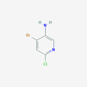 molecular formula C5H4BrClN2 B8246165 4-Bromo-6-chloropyridin-3-amine 
