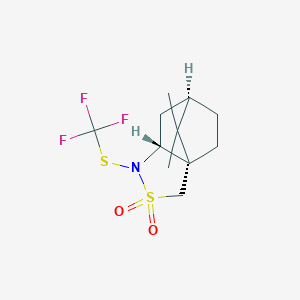 (3aS,6R,7aR)-8,8-Dimethyl-1-((trifluoromethyl)thio)hexahydro-1H-3a,6-methanobenzo[c]isothiazole 2,2-dioxide