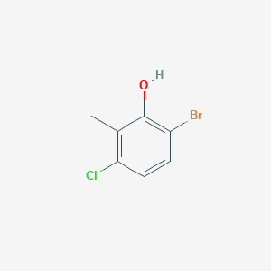 molecular formula C7H6BrClO B8246180 3-Chloro-6-Bromo-2-methylphenol 