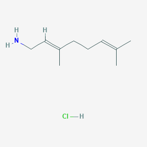 molecular formula C10H20ClN B8246186 (E)-3,7-Dimethylocta-2,6-dien-1-amine hydrochloride CAS No. 61210-82-0