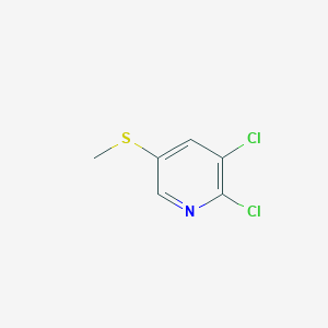 molecular formula C6H5Cl2NS B8246313 2,3-Dichloro-5-(methylsulfanyl)pyridine CAS No. 203731-39-9