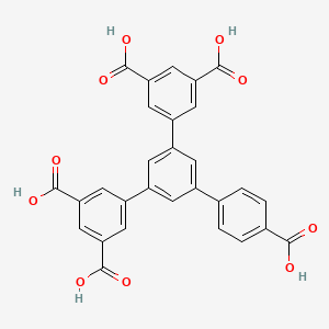 molecular formula C29H18O10 B8246396 5'-(4-Carboxyphenyl)-[1,1':3',1''-terphenyl]-3,3'',5,5''-tetracarboxylic acid 