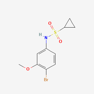 molecular formula C10H12BrNO3S B8246440 N-(4-Bromo-3-methoxyphenyl)cyclopropanesulfonamide 