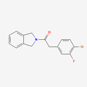 molecular formula C16H13BrFNO B8246465 2-(4-Bromo-3-fluorophenyl)-1-(isoindolin-2-yl)ethanone 