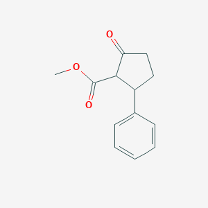 molecular formula C13H14O3 B8246515 Methyl 2-oxo-5-phenylcyclopentane-1-carboxylate CAS No. 87682-85-7