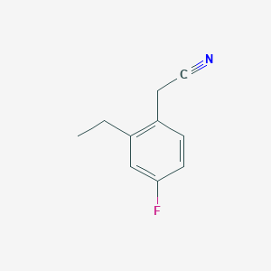 molecular formula C10H10FN B8246540 (2-Ethyl-4-fluorophenyl)acetonitrile 