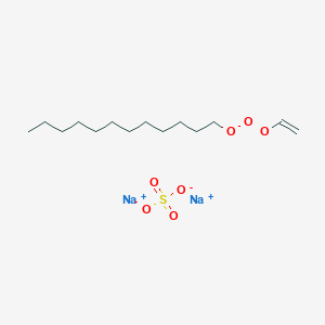 molecular formula C14H28Na2O7S B8246547 Disodium;1-ethenoxyperoxydodecane;sulfate 