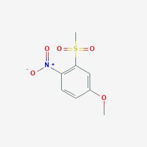 molecular formula C8H9NO5S B8246563 4-Methoxy-2-(methylsulfonyl)-1-nitrobenzene 