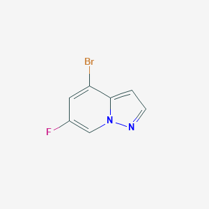 molecular formula C7H4BrFN2 B8246630 4-Bromo-6-fluoro-pyrazolo[1,5-a]pyridine 