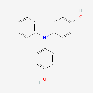 molecular formula C18H15NO2 B8246640 4,4'-(Phenylimino)bisphenol 