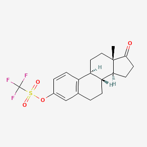 molecular formula C19H21F3O4S B8246650 17-Oxoestra-1,3,5(10)-triene-3-ol trifluoromethanesulfonate 