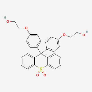 molecular formula C29H26O6S B8246723 9,9-Bis(4-(2-hydroxyethoxy)phenyl)-9H-thioxanthene 10,10-dioxide 