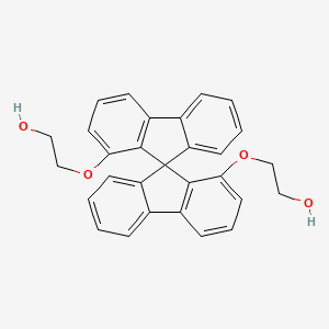 molecular formula C29H24O4 B8246745 2,2'-(9,9'-Spirobi[fluorene]-1,1'-diylbis(oxy))bis(ethan-1-ol) 