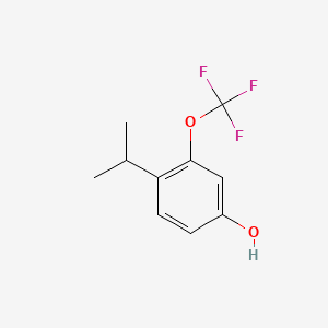 molecular formula C10H11F3O2 B8246767 4-(Propan-2-yl)-3-(trifluoromethoxy)phenol 