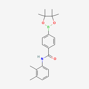 molecular formula C21H26BNO3 B8246877 N-(2,3-Dimethylphenyl)-4-(4,4,5,5-tetramethyl-1,3,2-dioxaborolan-2-yl)benzamide 