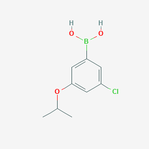 molecular formula C9H12BClO3 B8246885 (3-Chloro-5-isopropoxyphenyl)boronic acid 