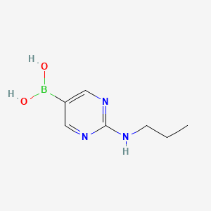 molecular formula C7H12BN3O2 B8246928 (2-(Propylamino)pyrimidin-5-yl)boronic acid 