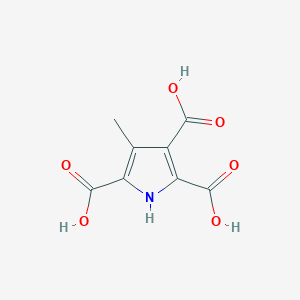 molecular formula C8H7NO6 B8247024 4-Methyl-1H-pyrrole-2,3,5-tricarboxylic acid CAS No. 41400-00-4