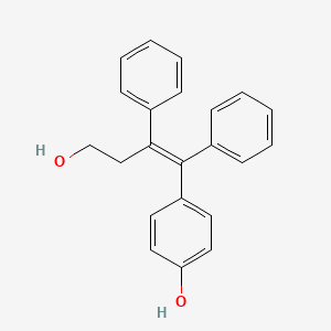 molecular formula C22H20O2 B8247032 4-[(1E)-4-hydroxy-1,2-diphenylbut-1-en-1-yl]phenol 