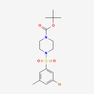 molecular formula C16H23BrN2O4S B8247069 tert-Butyl 4-((3-bromo-5-methylphenyl)sulfonyl)piperazine-1-carboxylate 