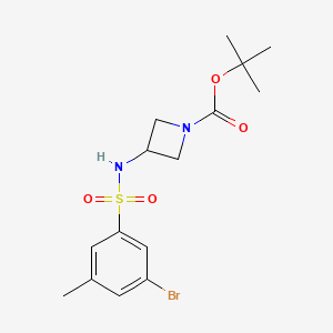 molecular formula C15H21BrN2O4S B8247108 tert-Butyl 3-(3-bromo-5-methylphenylsulfonamido)azetidine-1-carboxylate 