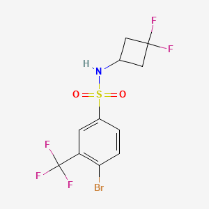 molecular formula C11H9BrF5NO2S B8247110 4-Bromo-N-(3,3-difluorocyclobutyl)-3-(trifluoromethyl)benzenesulfonamide 