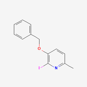 molecular formula C13H12INO B8247164 3-(Benzyloxy)-2-iodo-6-methylpyridine 