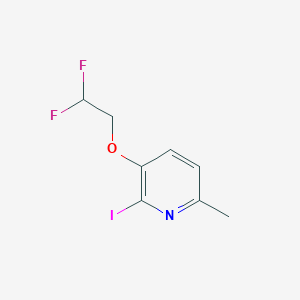 molecular formula C8H8F2INO B8247181 3-(2,2-Difluoroethoxy)-2-iodo-6-methylpyridine 