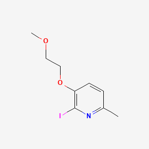 molecular formula C9H12INO2 B8247189 2-Iodo-3-(2-methoxyethoxy)-6-methylpyridine 