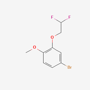 molecular formula C9H9BrF2O2 B8247203 4-Bromo-2-(2,2-difluoroethoxy)-1-methoxybenzene 