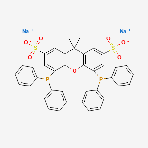 molecular formula C39H30Na2O7P2S2 B8247233 4,5-二(二苯基膦基)-9,9-二甲基-2,7-二亚砜二钠盐 