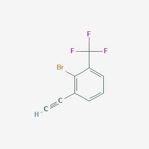 molecular formula C9H4BrF3 B8247263 2-Bromo-3-(trifluoromethyl)phenylacetylene 