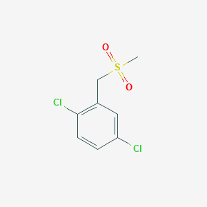 molecular formula C8H8Cl2O2S B8247342 1,4-Dichloro-2-(methylsulfonylmethyl)benzene 