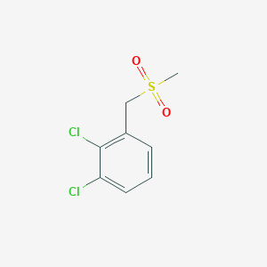 molecular formula C8H8Cl2O2S B8247343 1,2-Dichloro-3-(methylsulfonylmethyl)benzene 