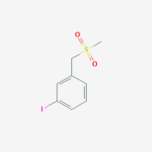 molecular formula C8H9IO2S B8247349 1-Iodo-3-(methylsulfonylmethyl)benzene 