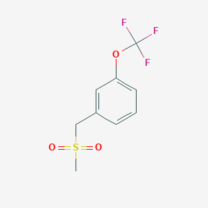 molecular formula C9H9F3O3S B8247352 1-(Methylsulfonylmethyl)-3-(trifluoromethoxy)benzene 