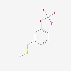 molecular formula C9H9F3OS B8247354 1-(Methylsulfanylmethyl)-3-(trifluoromethoxy)benzene 
